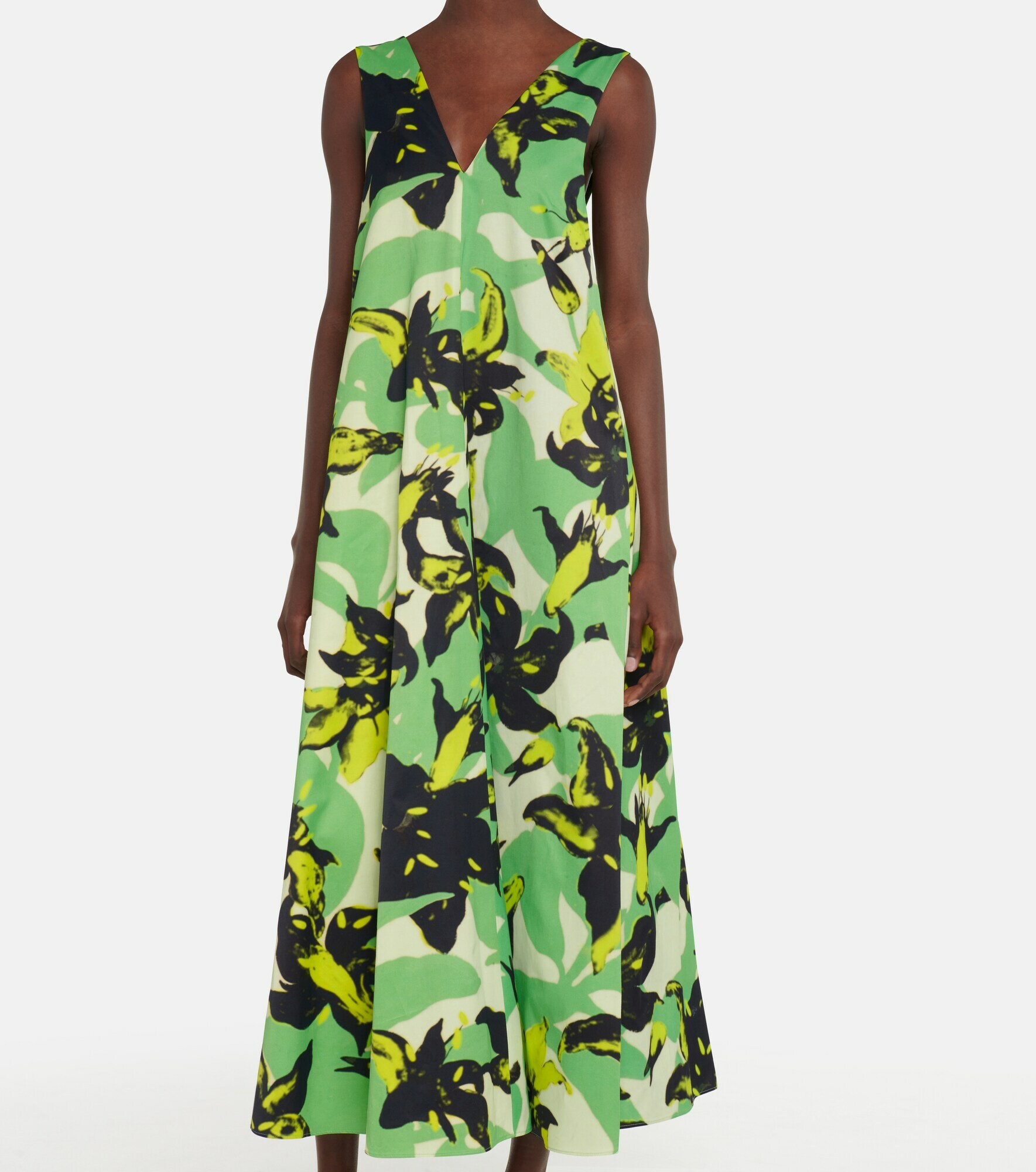 Dries Van Noten - Floral satin maxi dress Dries Van Noten