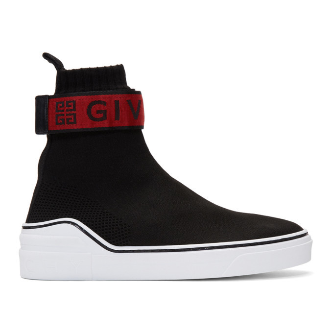 givenchy black george v sock sneakers