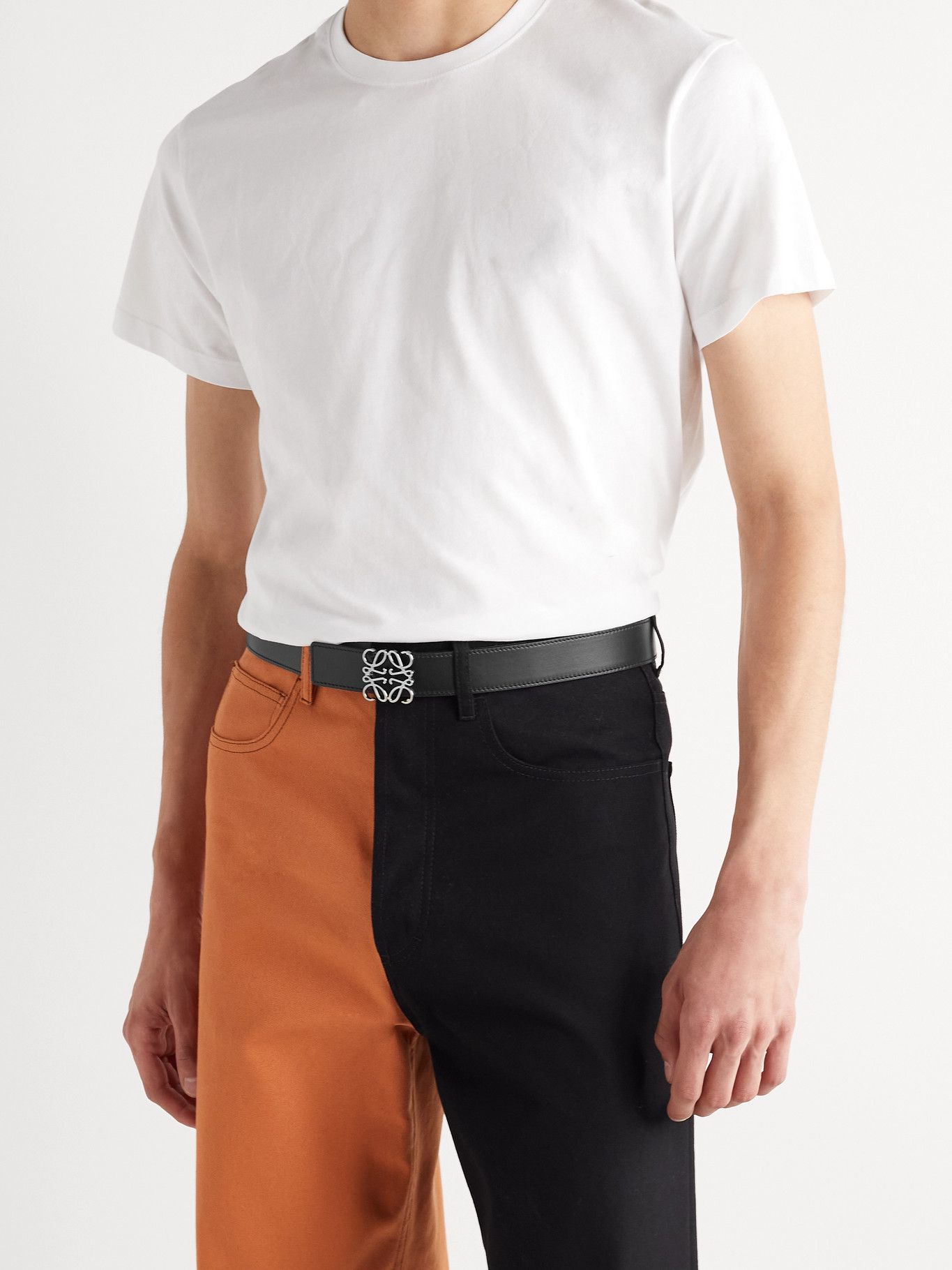 LOEWE - 3cm Reversible Leather Belt 