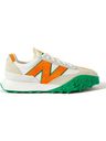New Balance - Casablanca XC72 Suede-Trimmed Leather Sneakers - Orange