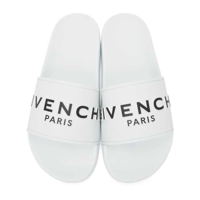 givenchy logo web flat sandals