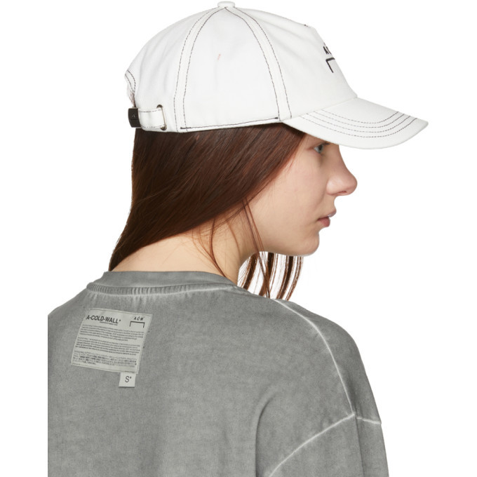 A-Cold-Wall* White Classic Logo Cap A-Cold-Wall*
