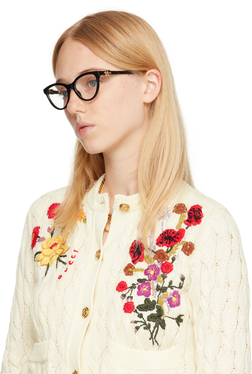 gucci black cat eye sunglasses