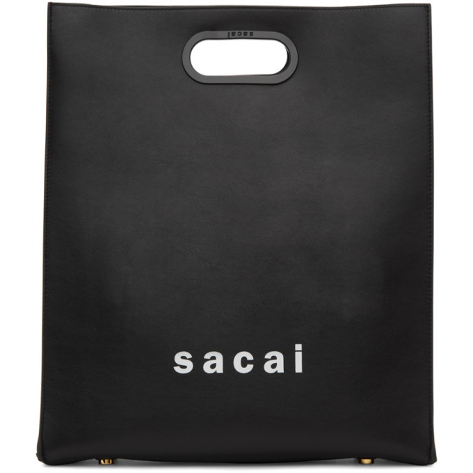 白木/黒塗り SACAI New Shopper Bag Medium - 通販 - www 