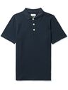 Oliver Spencer - Tabley Organic Stretch-Cotton Polo Shirt - Blue