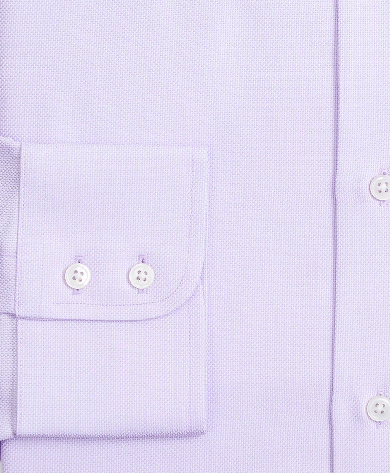 Brooks Brothers Men's Luxury Collection Madison Relaxed-Fit Dress Shirt, Franklin Spread Collar Dobby | Lavender