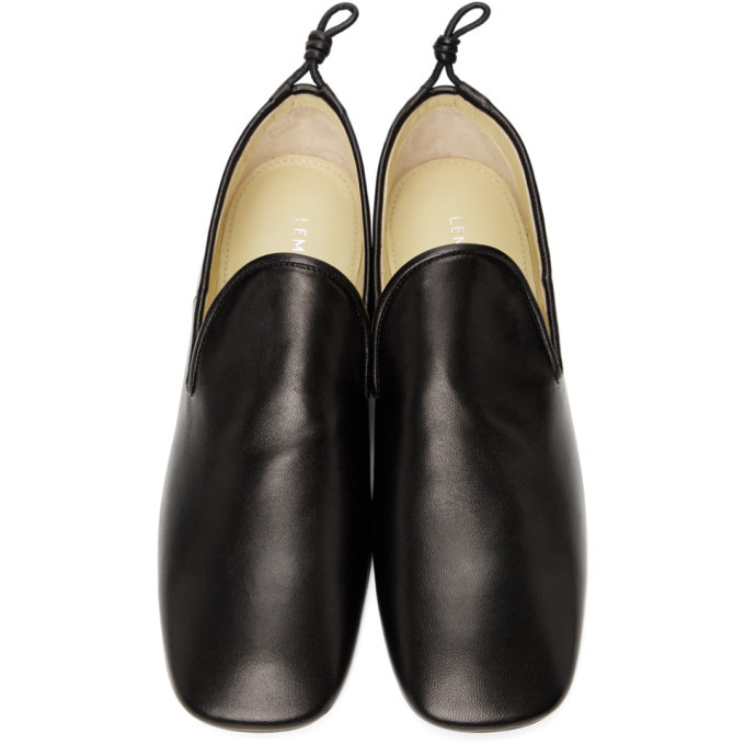 Lemaire Black Soft Loafers Lemaire