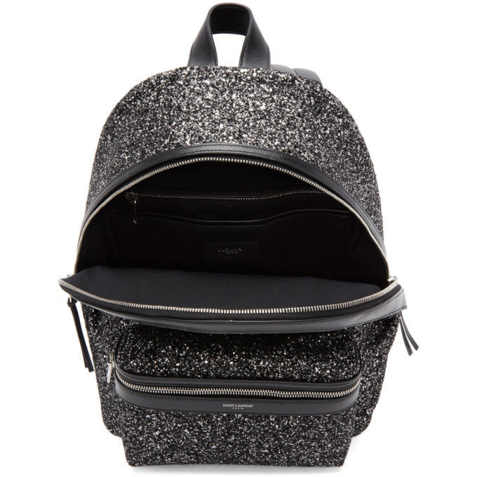 saint laurent glitter backpack