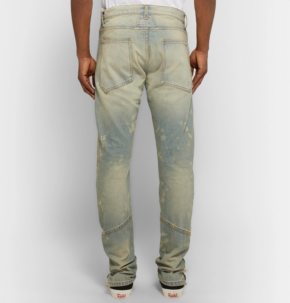 Skinny-Fit Distressed Denim Jeans 