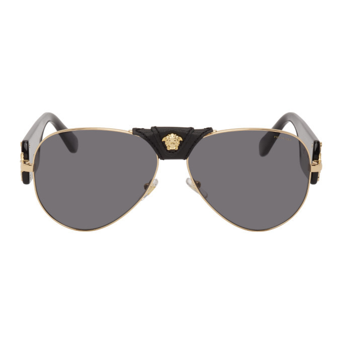 black baroque sunglasses versace