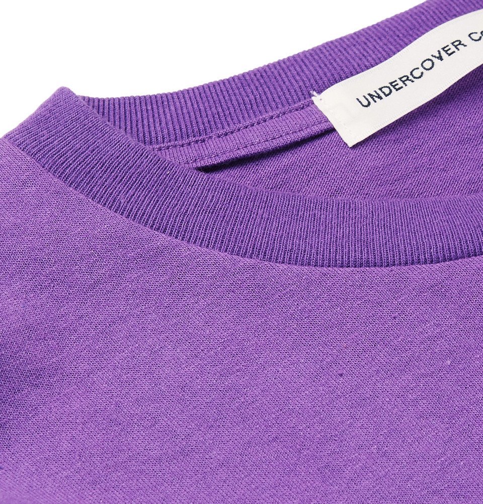 Undercover - Printed Cotton-Jersey T-Shirt - Purple Undercover