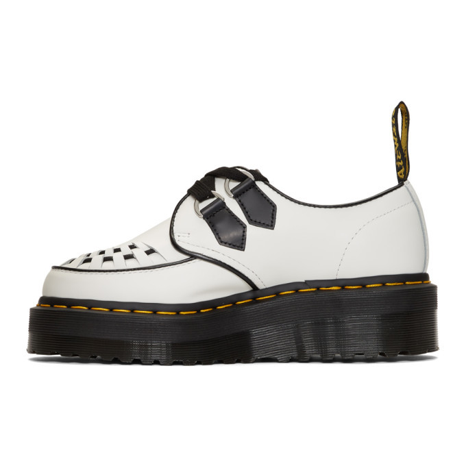 Dr. Martens White Sidney Chunky Wedge Derbys Dr. Martens