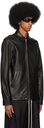 Rick Owens Black Brad Leather Jacket