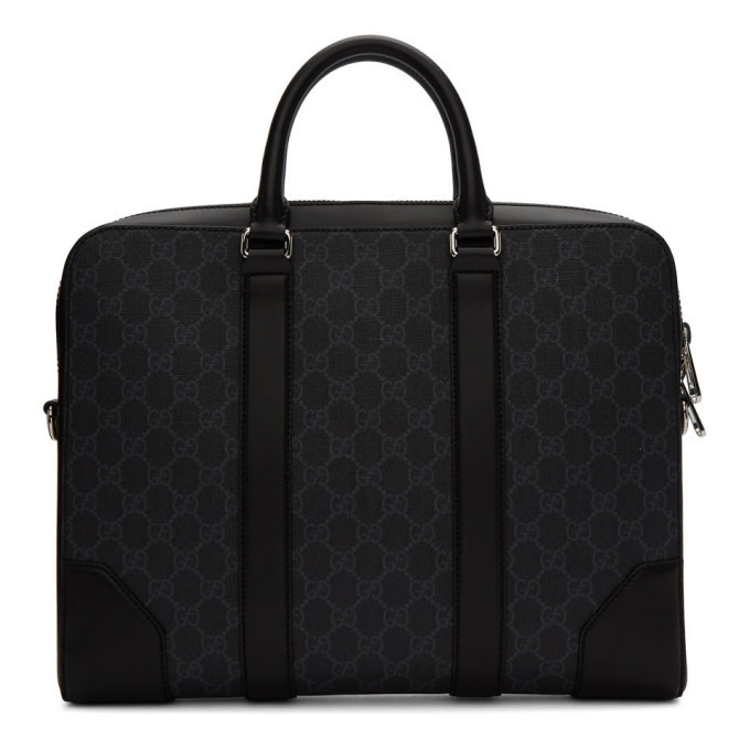 Gucci Black GG Supreme Briefcase Gucci