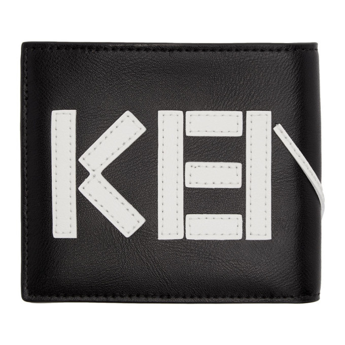 Kenzo Black Logo Bifold Wallet Kenzo