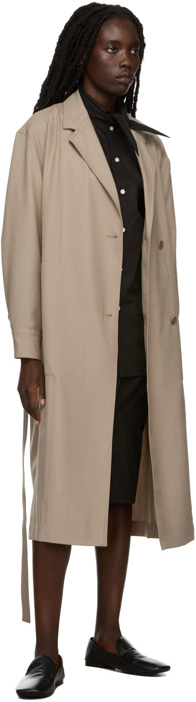 Lemaire Beige Light Dress Coat Lemaire