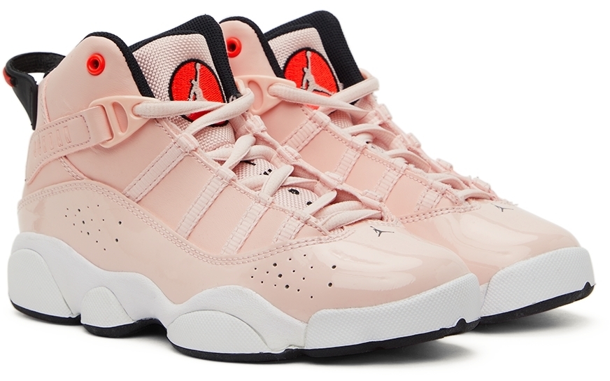 Nike Jordan Kids Pink & Red Jordan 6 Rings Little Kids Sneakers Nike