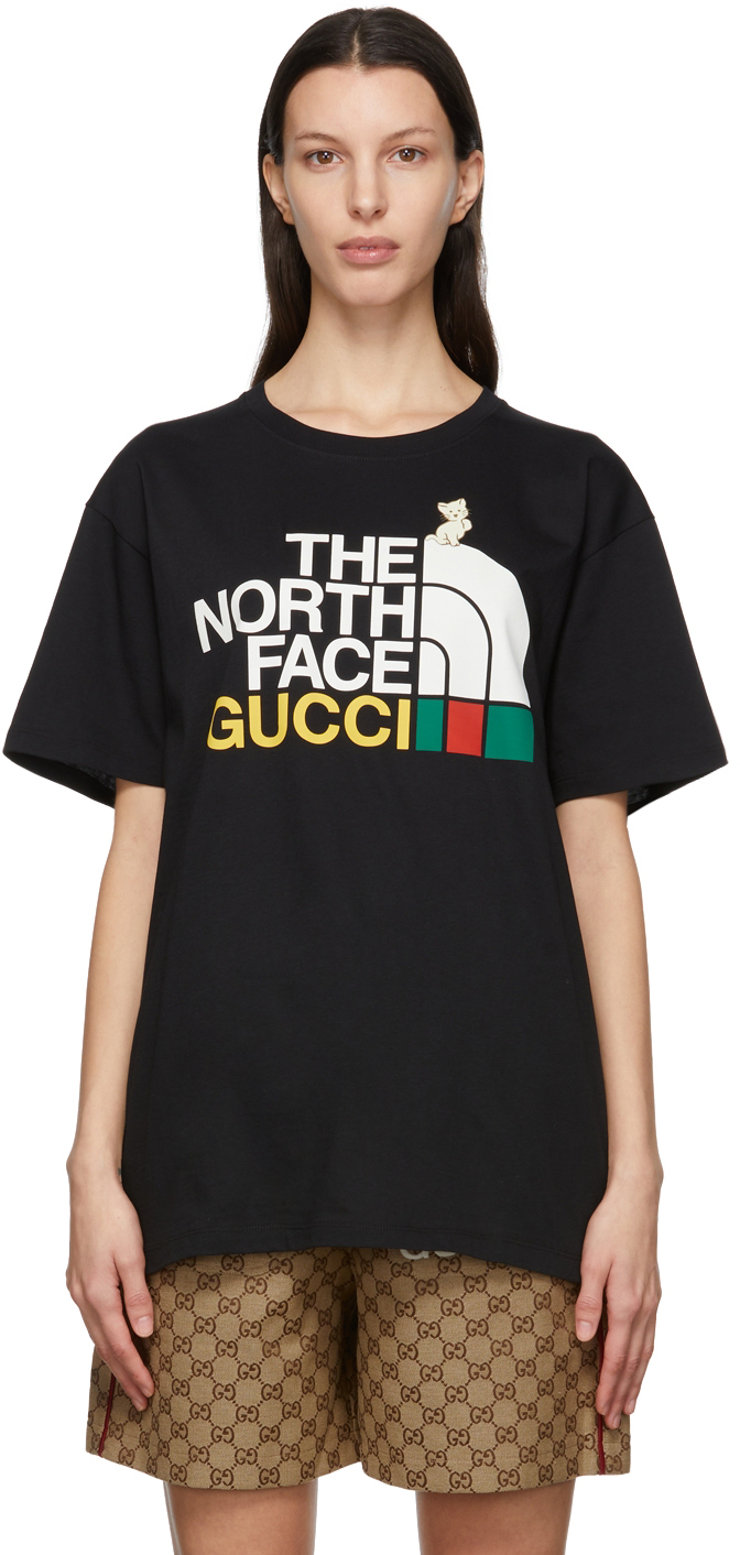 Gucci Black The North Face Edition Cotton T-Shirt Gucci