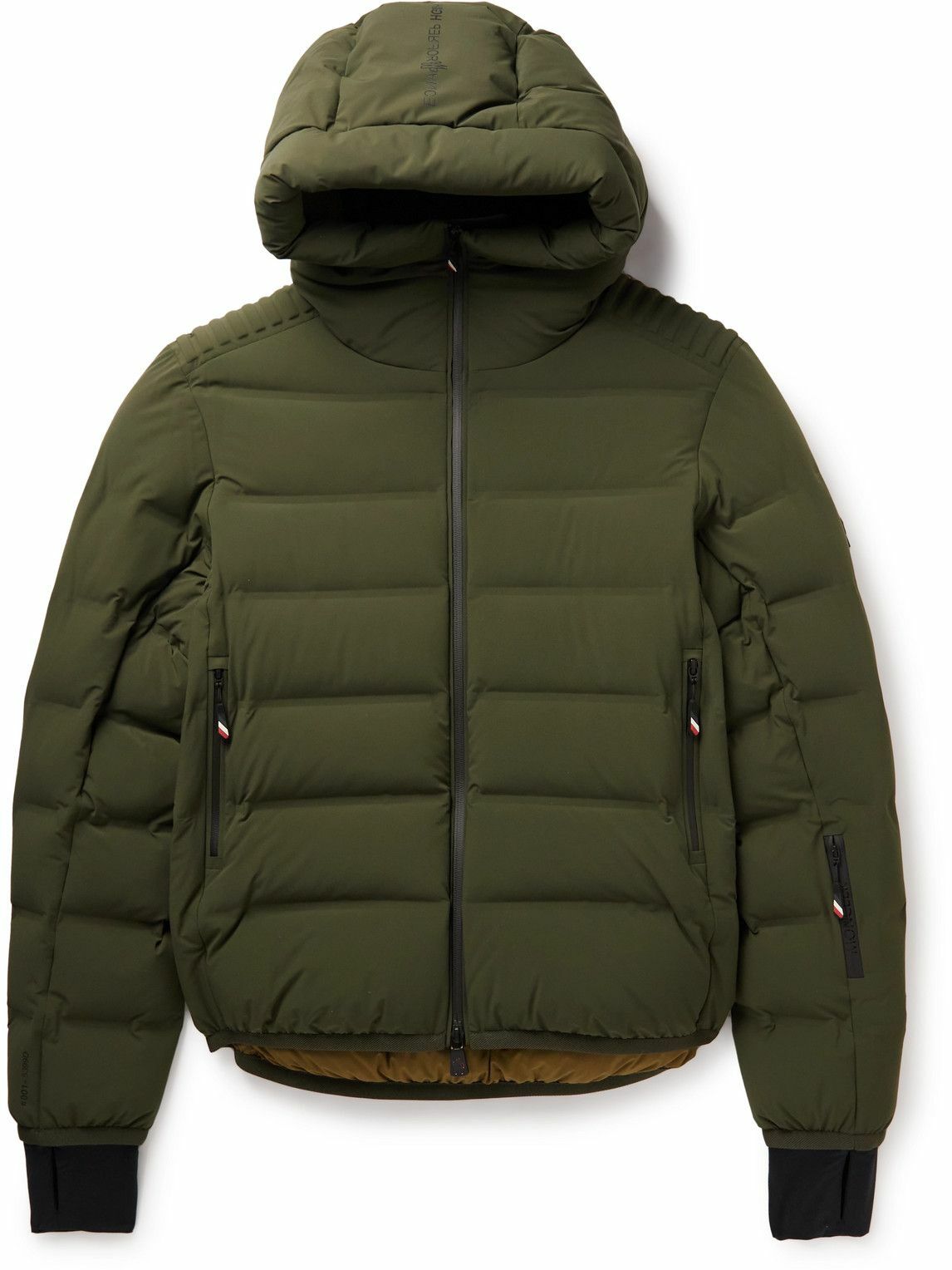 Moncler Grenoble - Lagorai Quilted Hooded Down Ski Jacket - Green ...