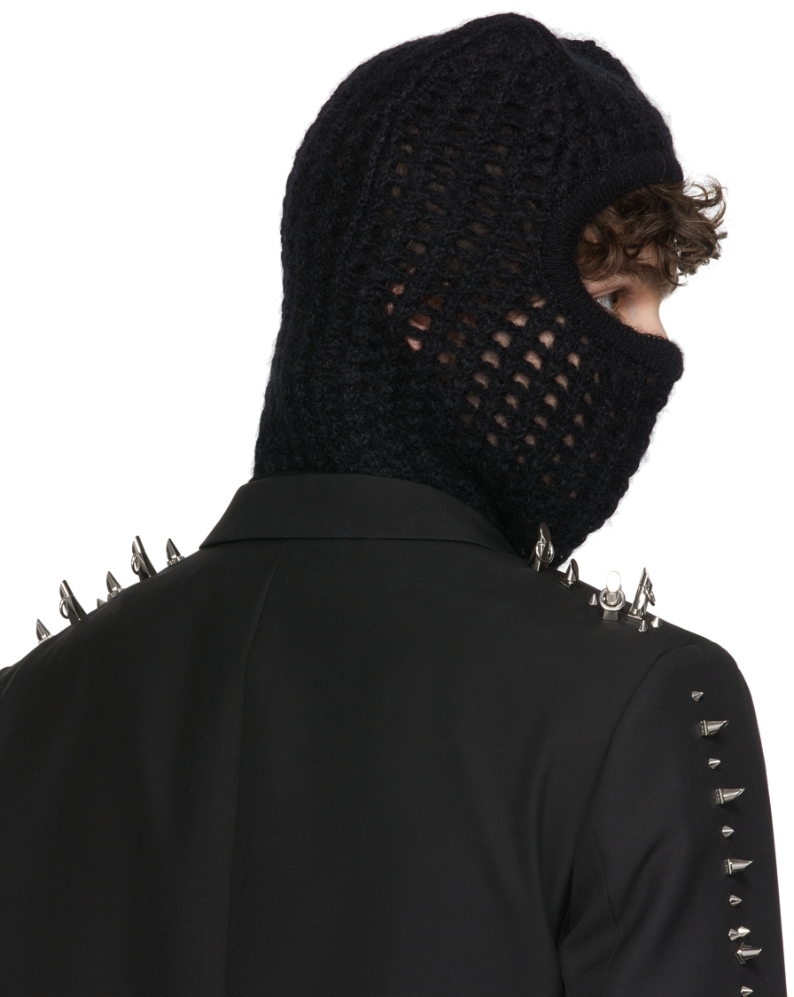 Givenchy Black Wool Horn Balaclava Givenchy