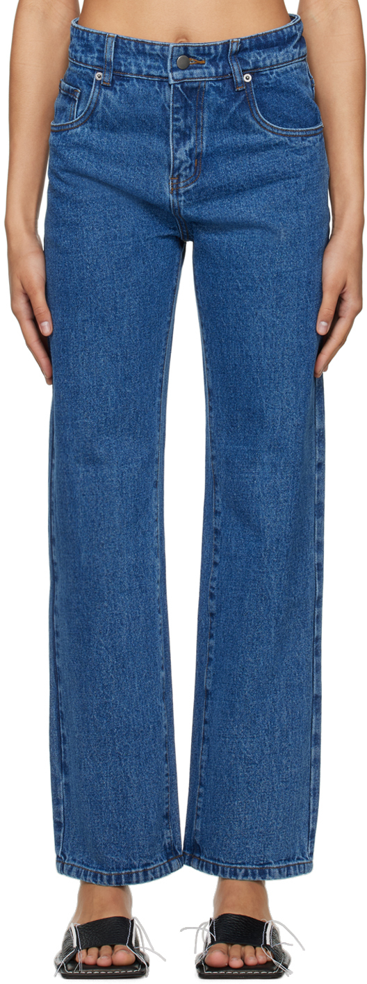 WYNN HAMLYN Blue Faded Jeans Wynn Hamlyn