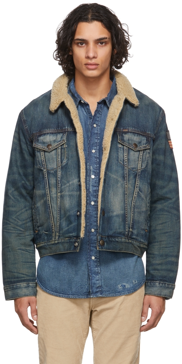 Polo Ralph Lauren Indigo Fleece-Lined Denim Jacket