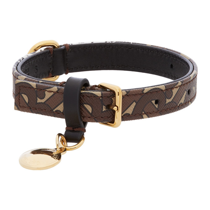 burberry leather dog collar
