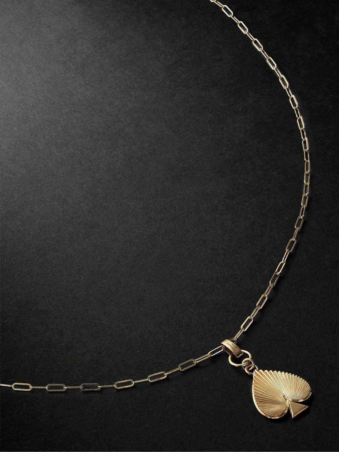 Photo: Foundrae - Spade Medium Gold Necklace