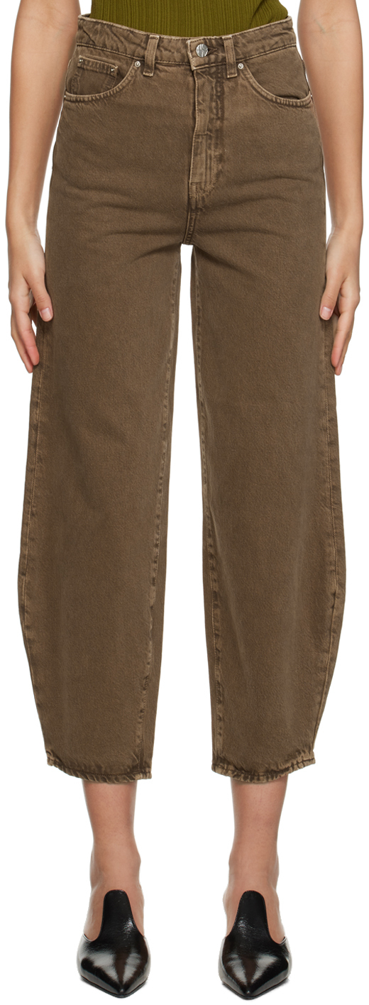 Totême Brown Barrel Jeans Toteme