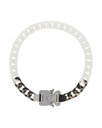 1017 Alyx 9sm Ceramic Buckle Chain Necklace White