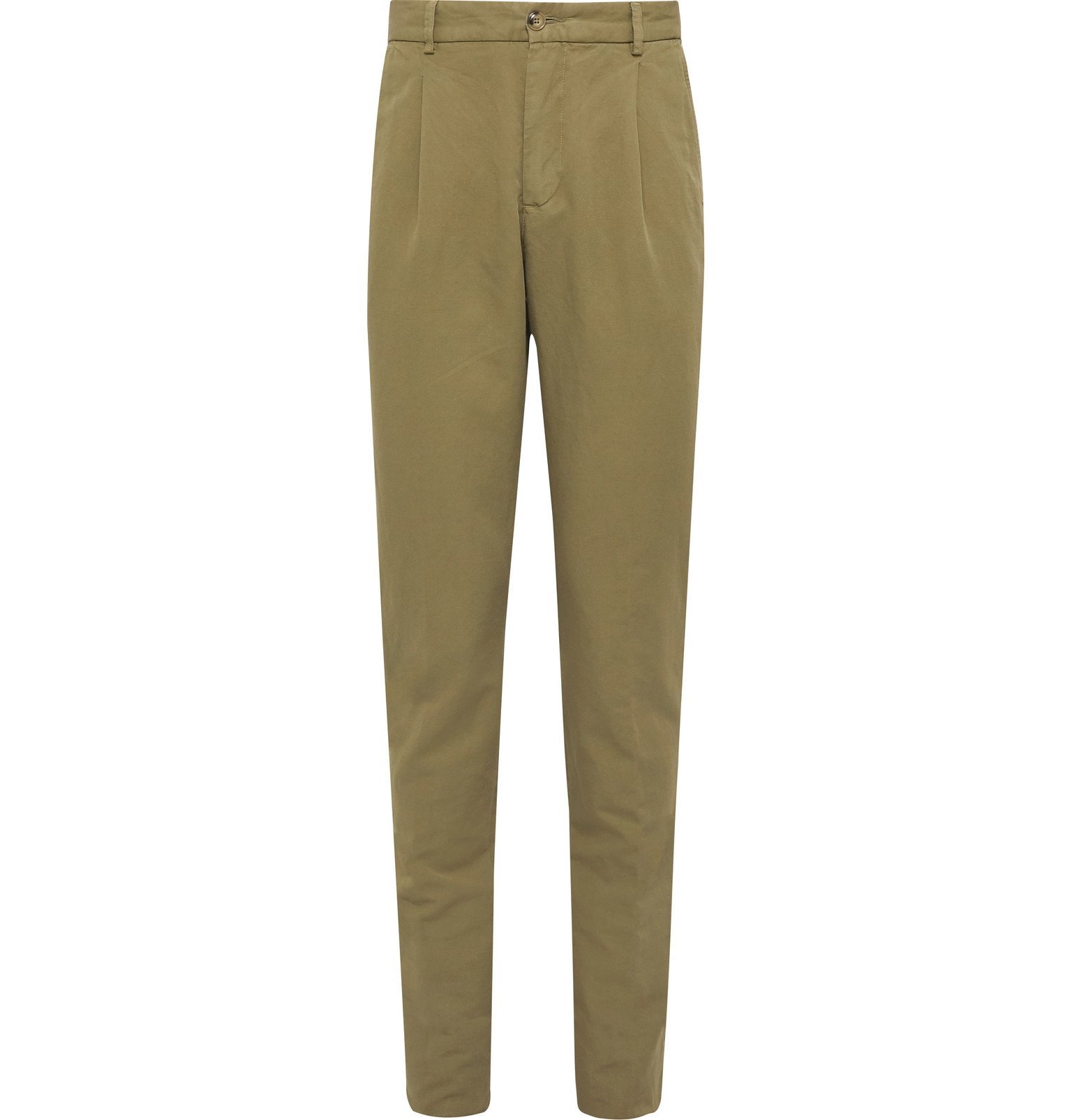 MAN 1924 - George Linen and Cotton-Blend Suit Trousers - Green MAN 1924