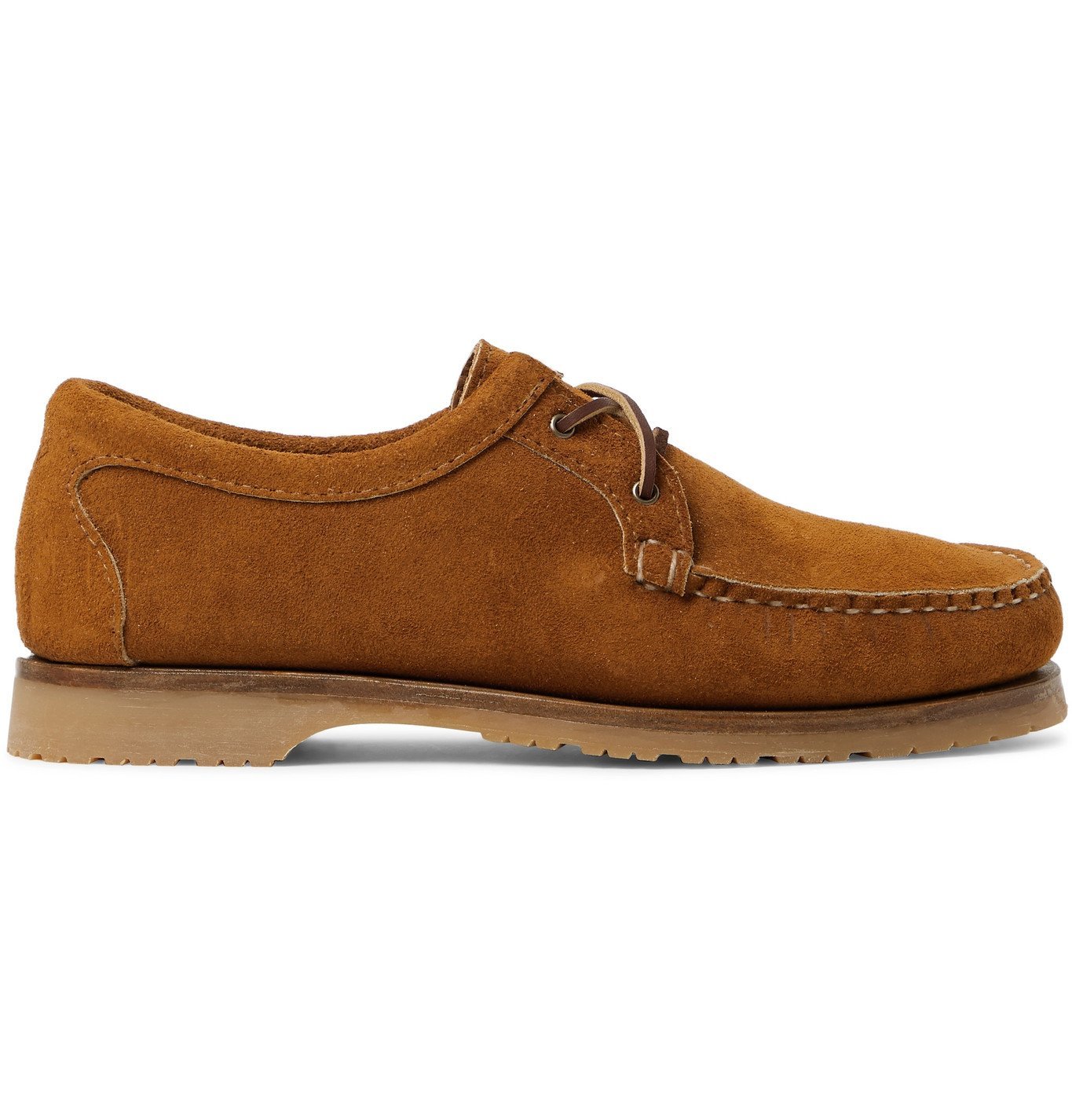 Quoddy Tukabuk II Suede Boat Shoes Brown Quoddy