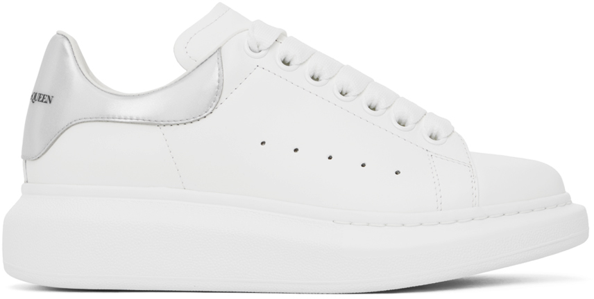 alexander mcqueen white snake oversized sneakers