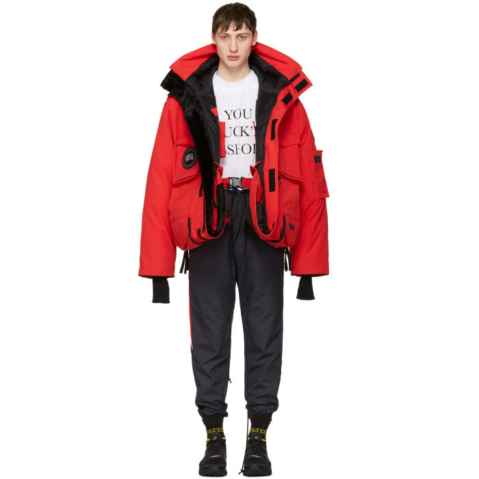 Vetements Red Canada Goose Edition Down Parka Vetements