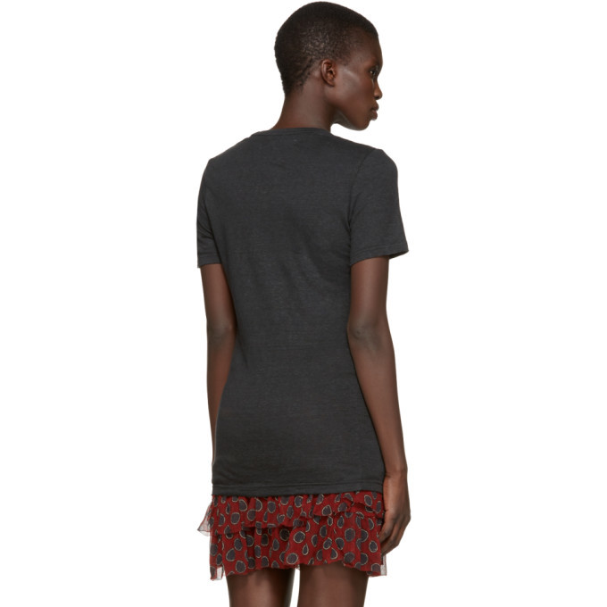 Isabel Marant Etoile Black Linen Kiliann T-Shirt
