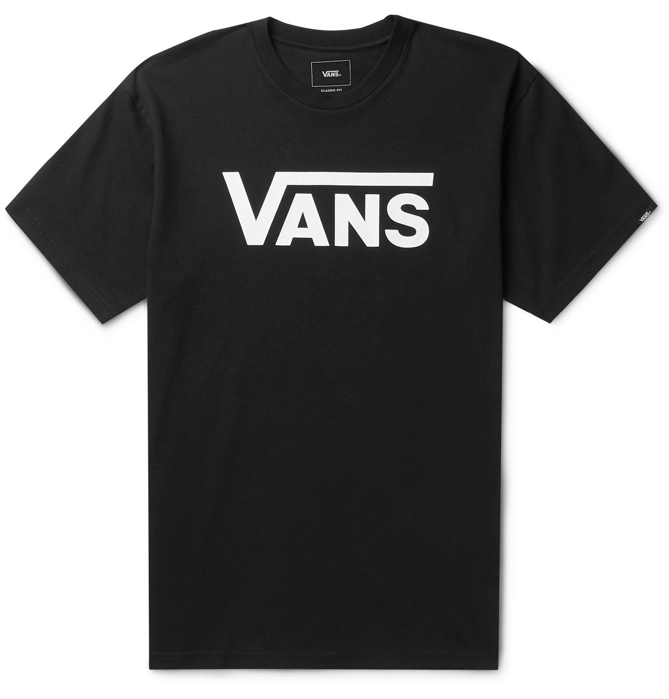 Vans - Logo-Print Cotton-Jersey T-Shirt - Black Vans