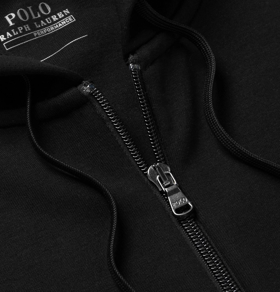 Polo Ralph Lauren - Jersey Zip-Up Hoodie - Men - Black Polo Ralph Lauren