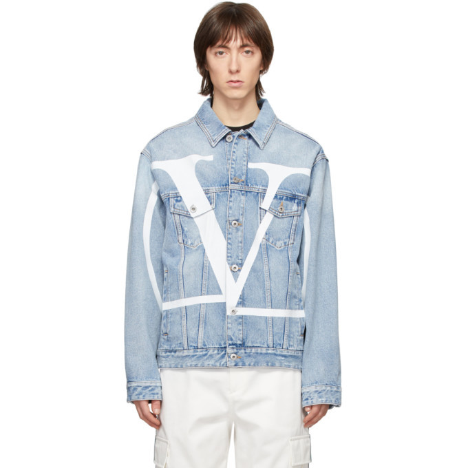 Valentino Blue Denim VLogo Jacket Valentino