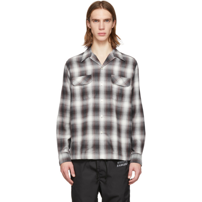 Wacko Maria Brown Check Ombray Open Collar Shirt Wacko Maria