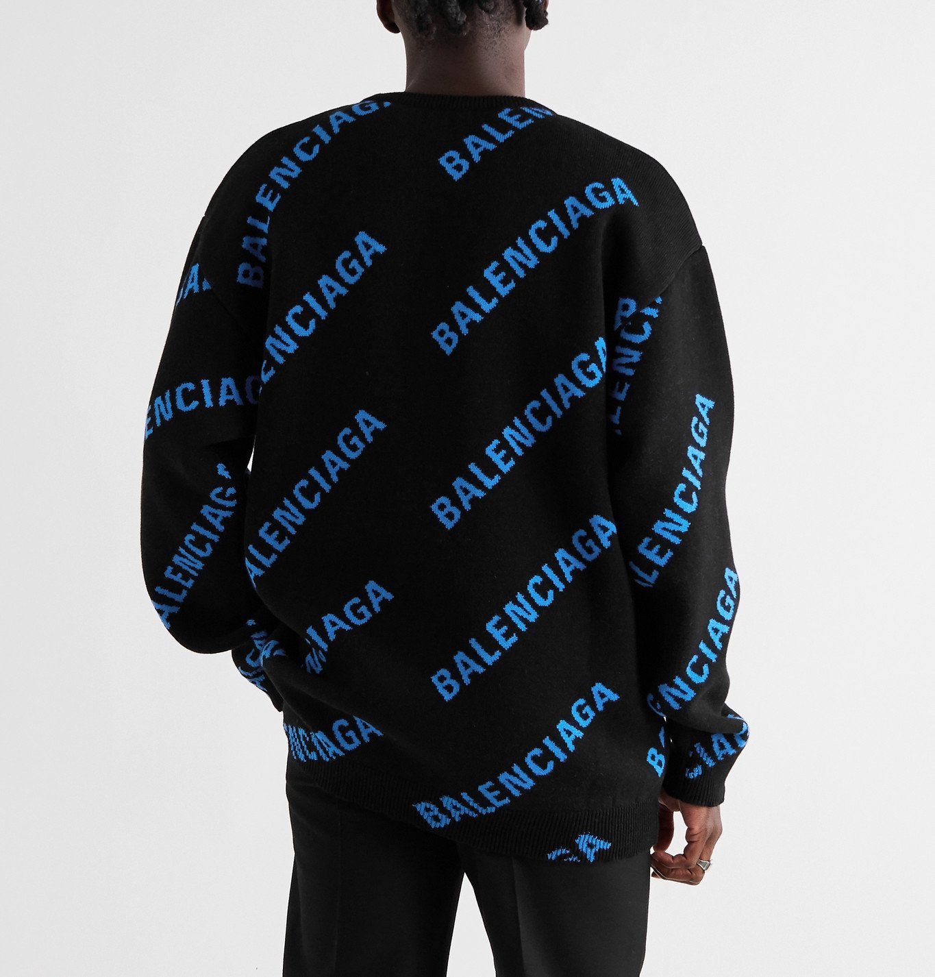 balenciaga sweater blue