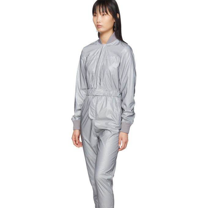 silver reflective jumpsuit