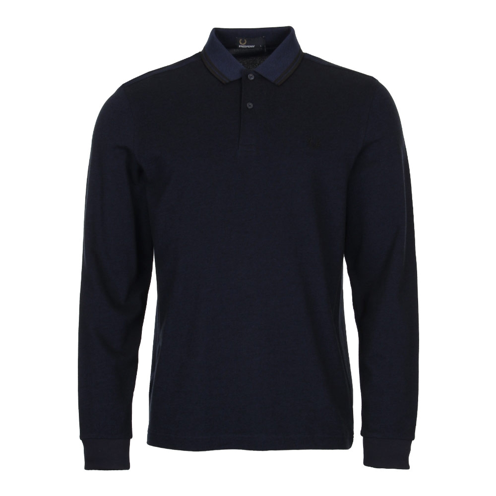 Twin Tip Polo Shirt - Medieval Blue Fred Perry