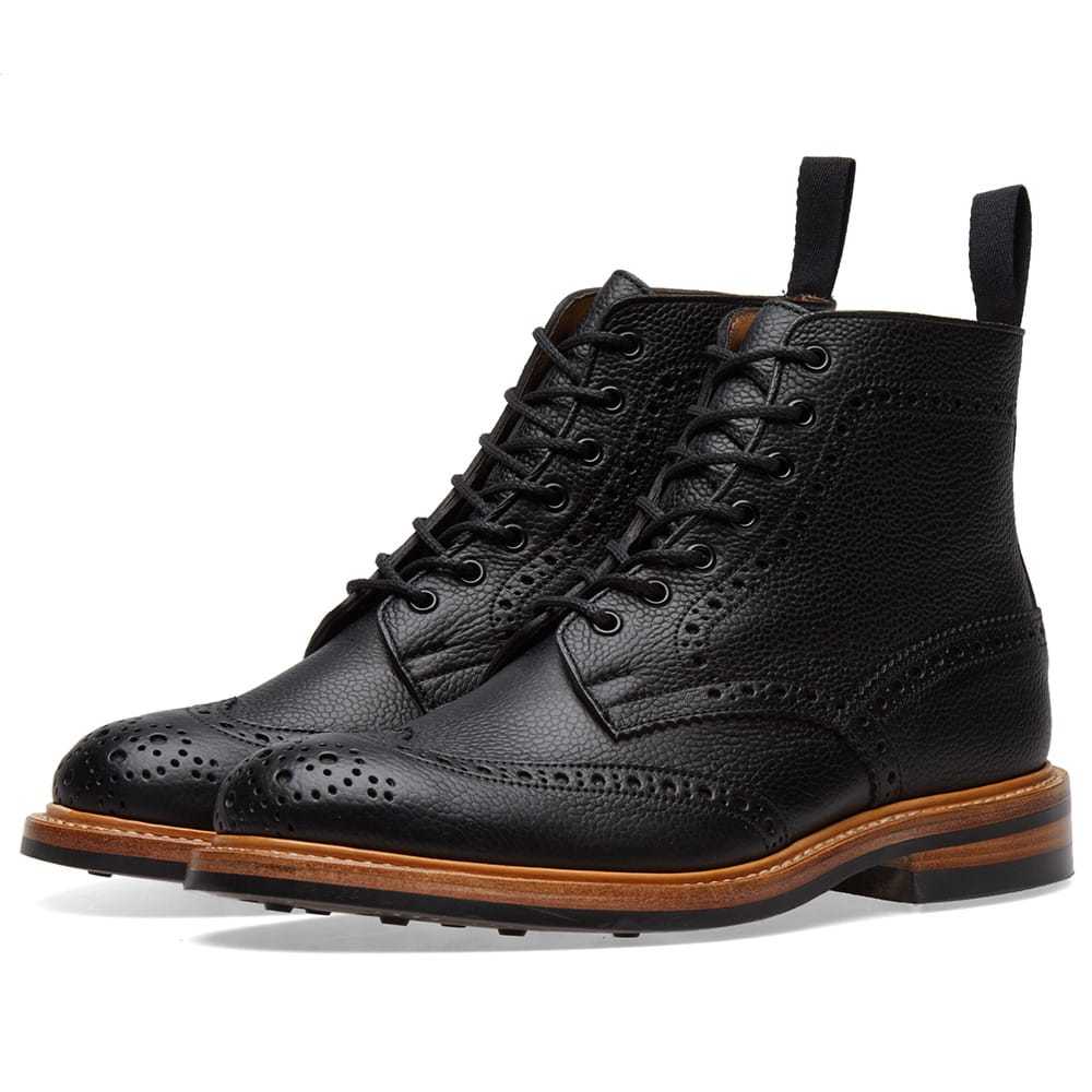 END. x Tricker's Stow Brogue Boot Black Tricker's