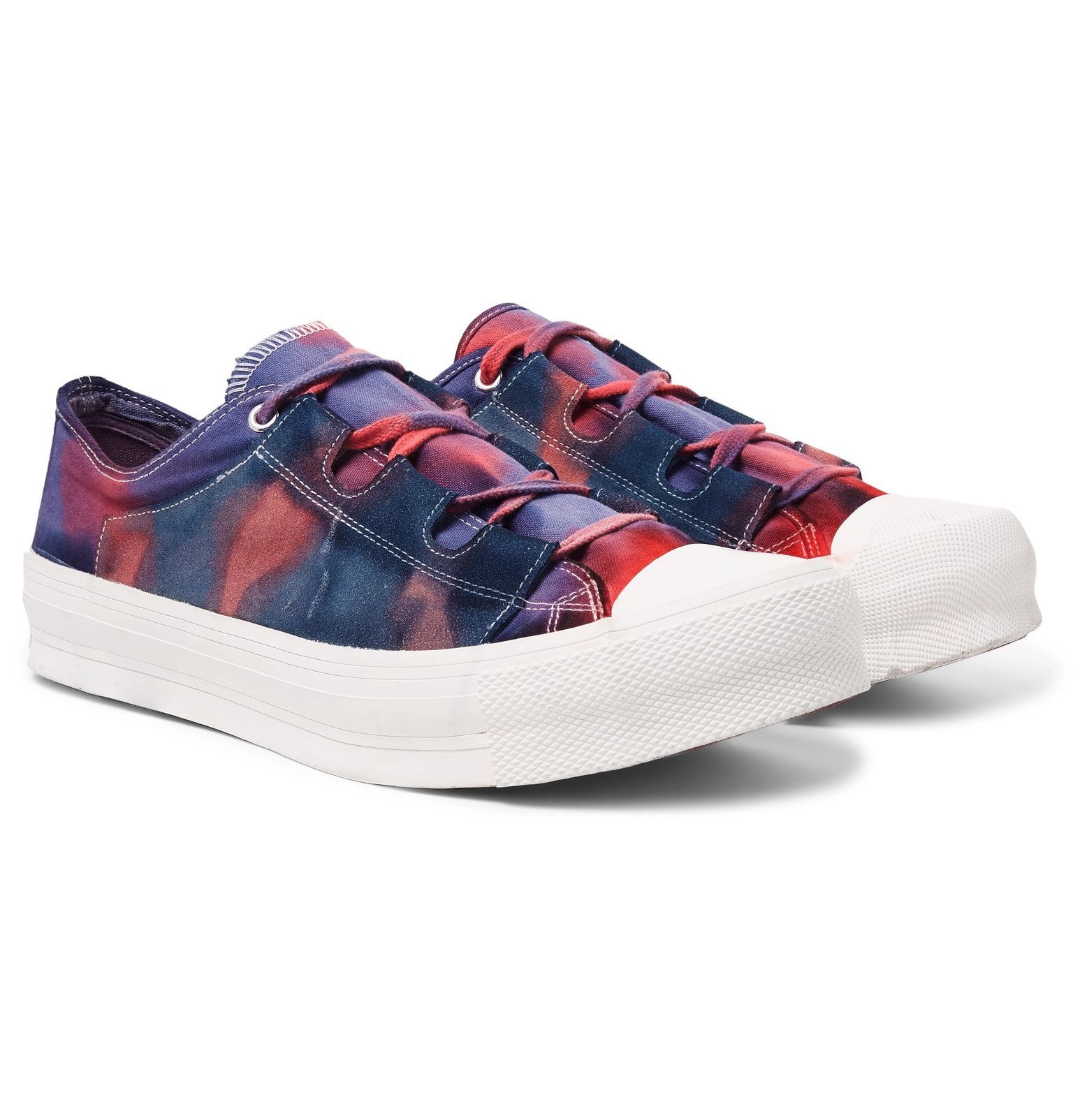 Needles Ghillie TieDyed Canvas Sneakers Purple Needles