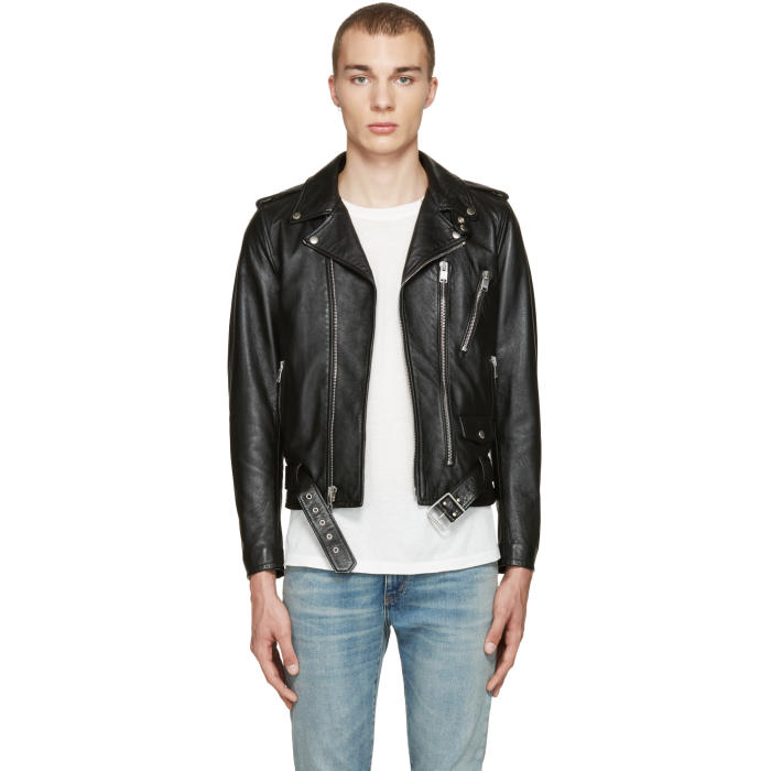 saint laurent leather jacket blood luster