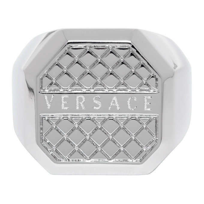 versace octagon ring