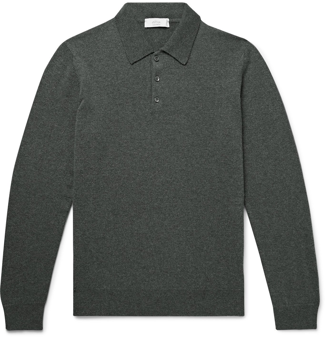 Altea - Cashmere Polo Shirt - Gray Altea