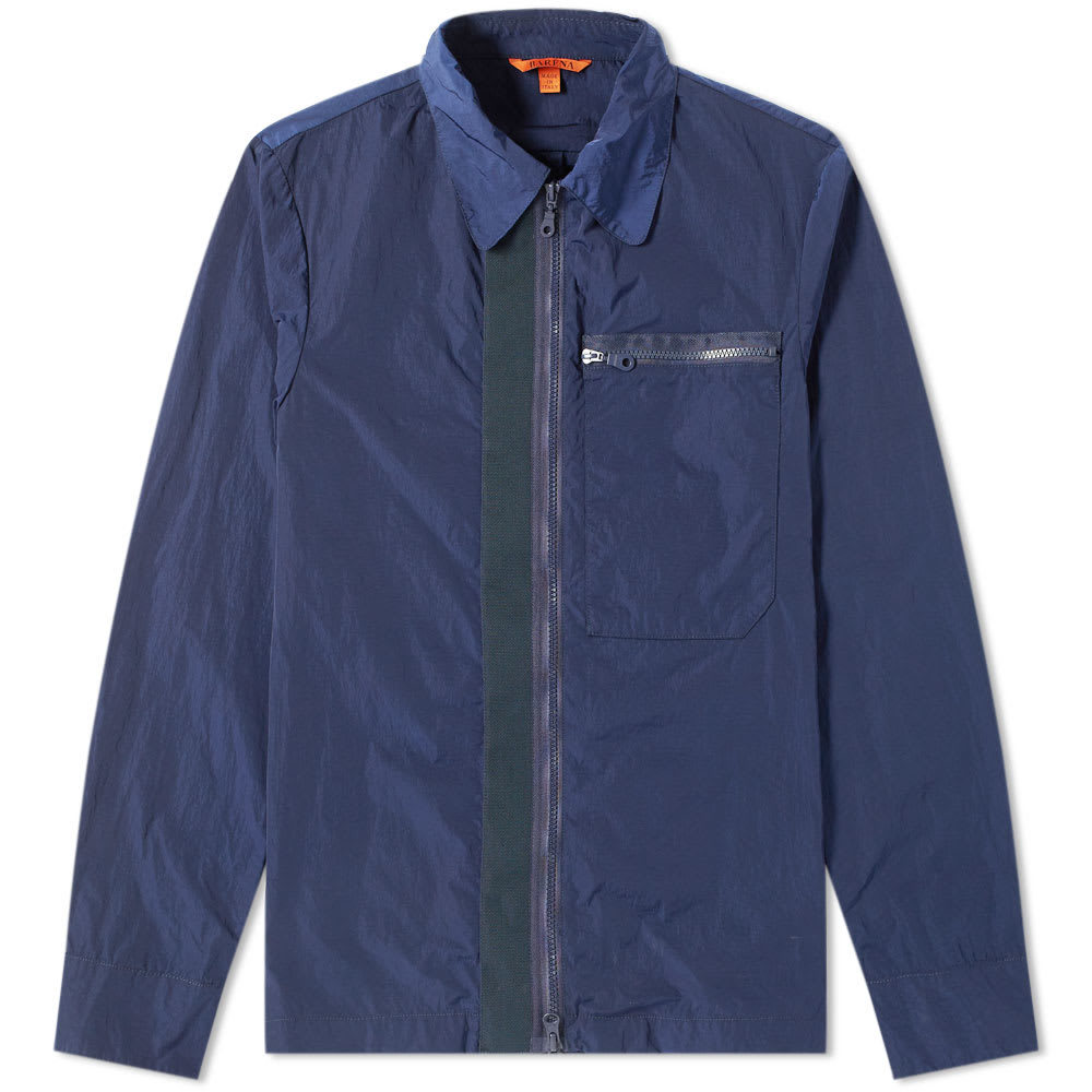 barena overshirt rocheo cuoio
