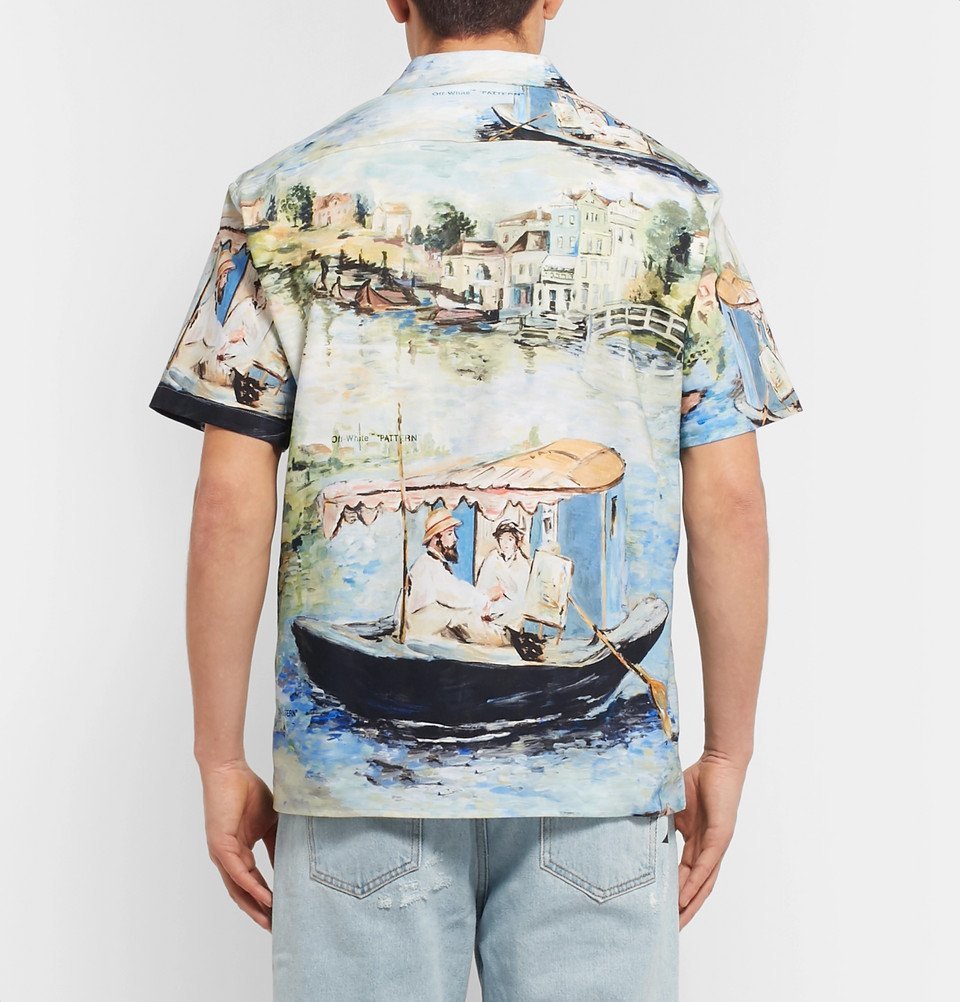 off white camp shirt