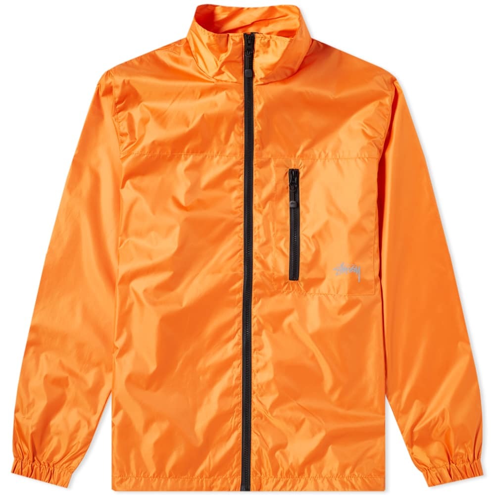 stussy orange jacket